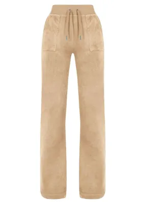 Juicy Couture Del Ray Pocket Velour Bukser - Nomad Sand