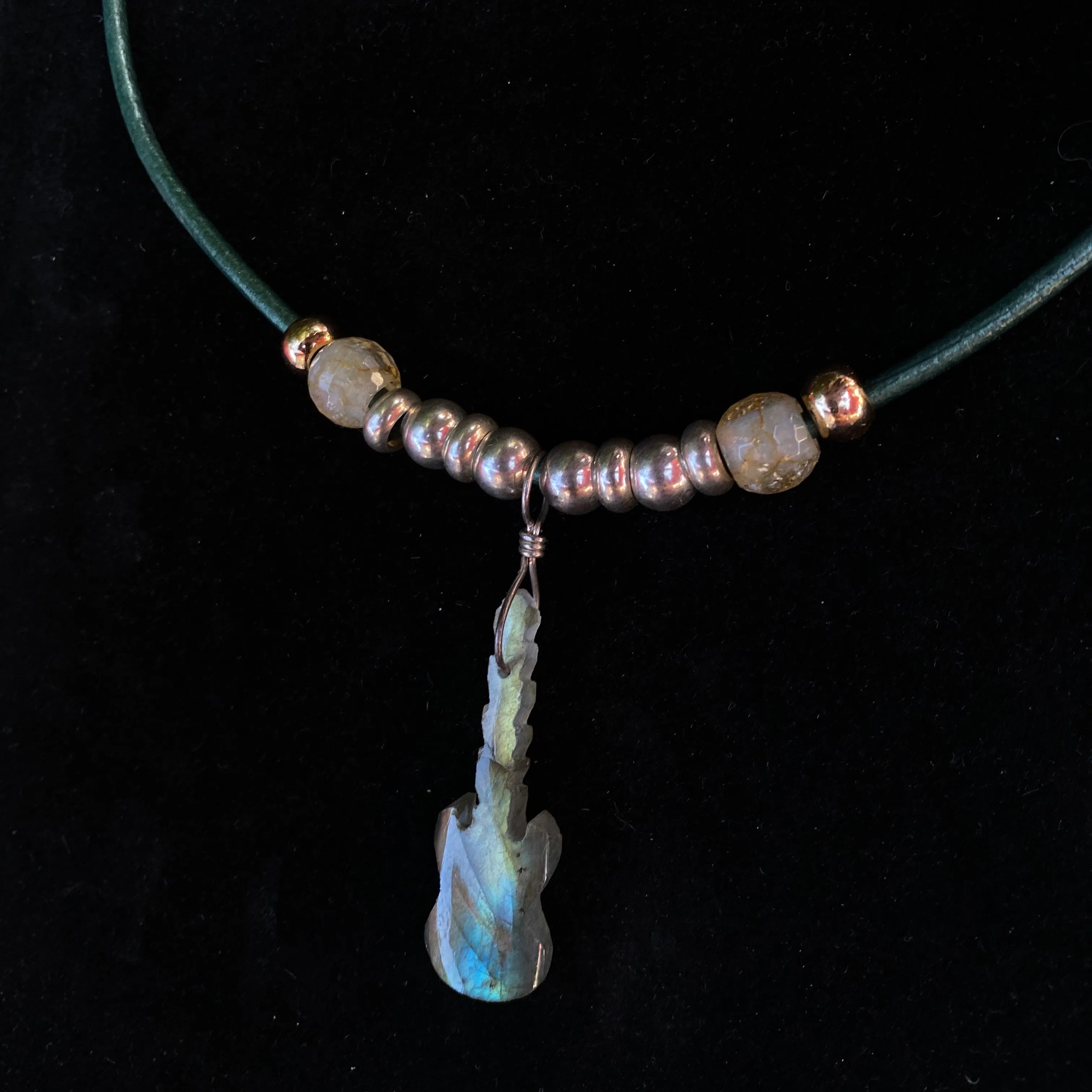 Labradorite Guitar Necklace