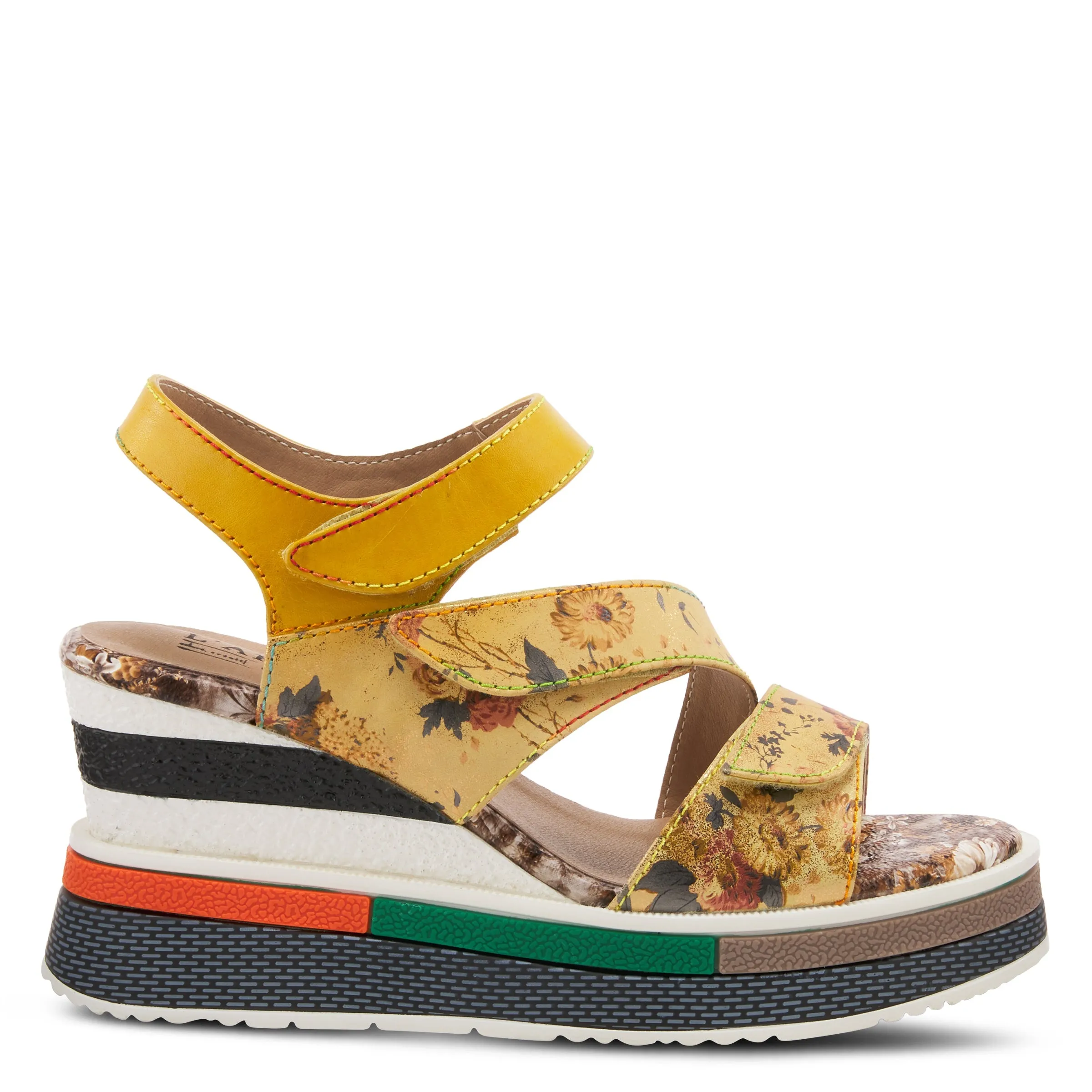 L'ARTISTE AKOKOMO-FLEUR SLINGBACK SANDALS