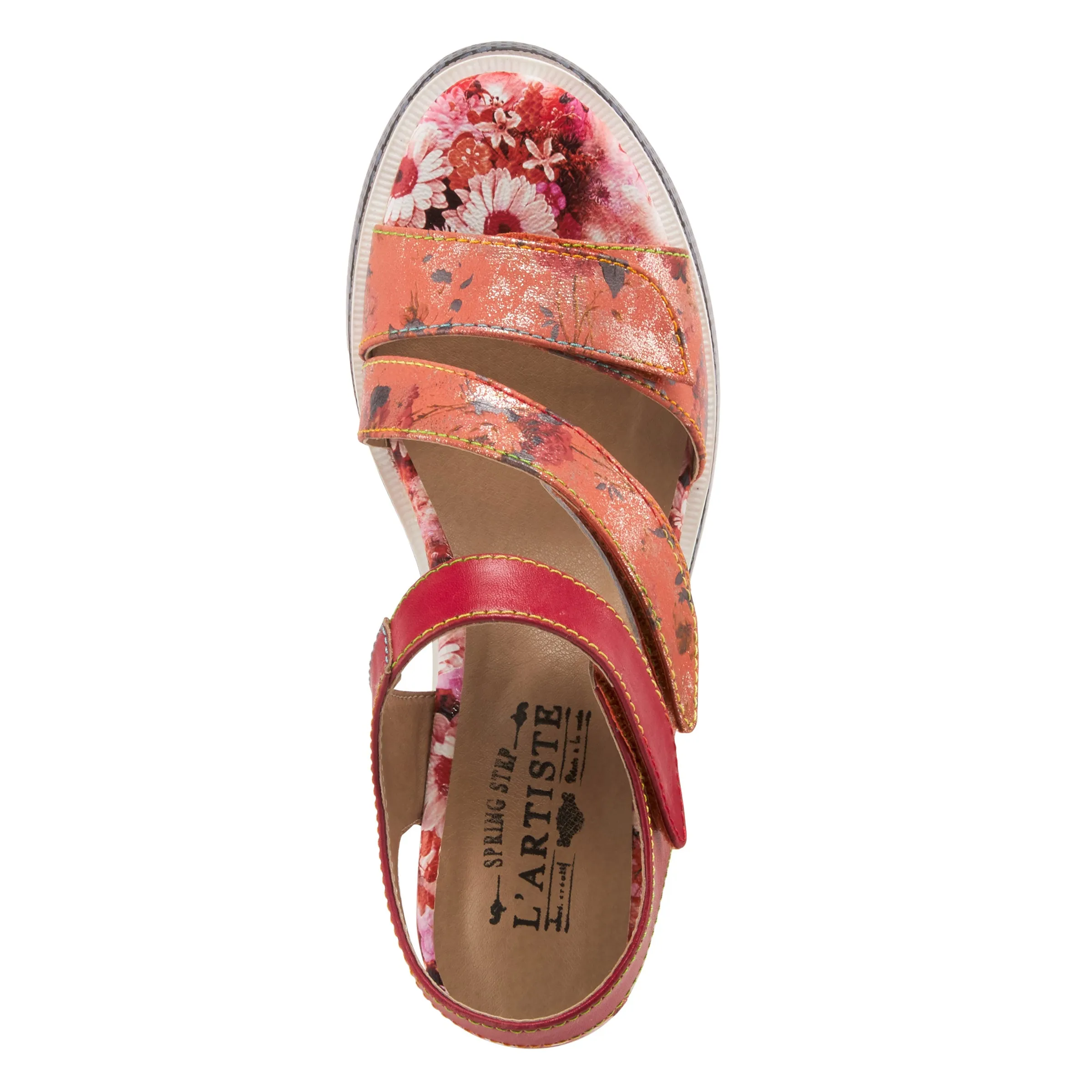 L'ARTISTE AKOKOMO-FLEUR SLINGBACK SANDALS