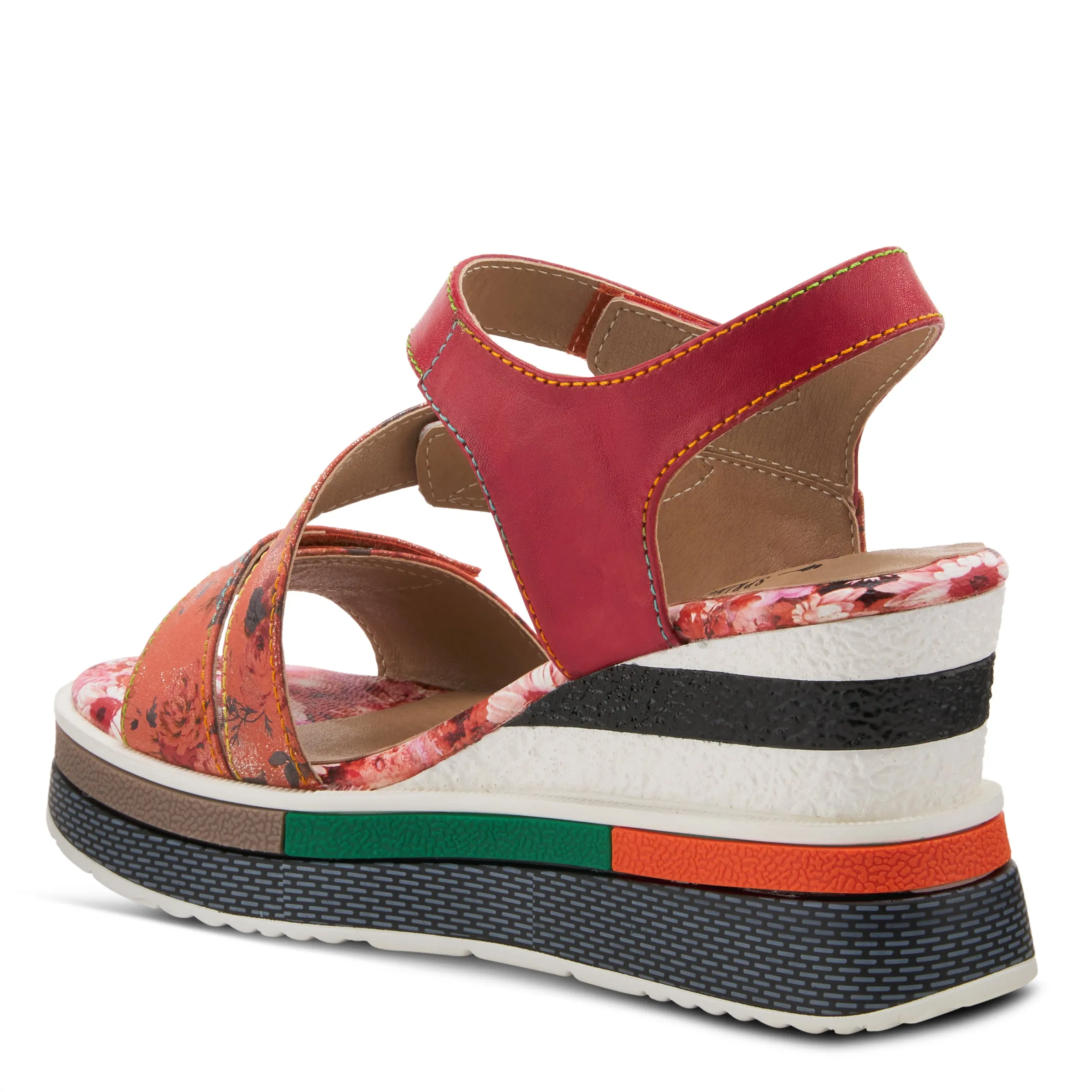 L'ARTISTE AKOKOMO-FLEUR SLINGBACK SANDALS