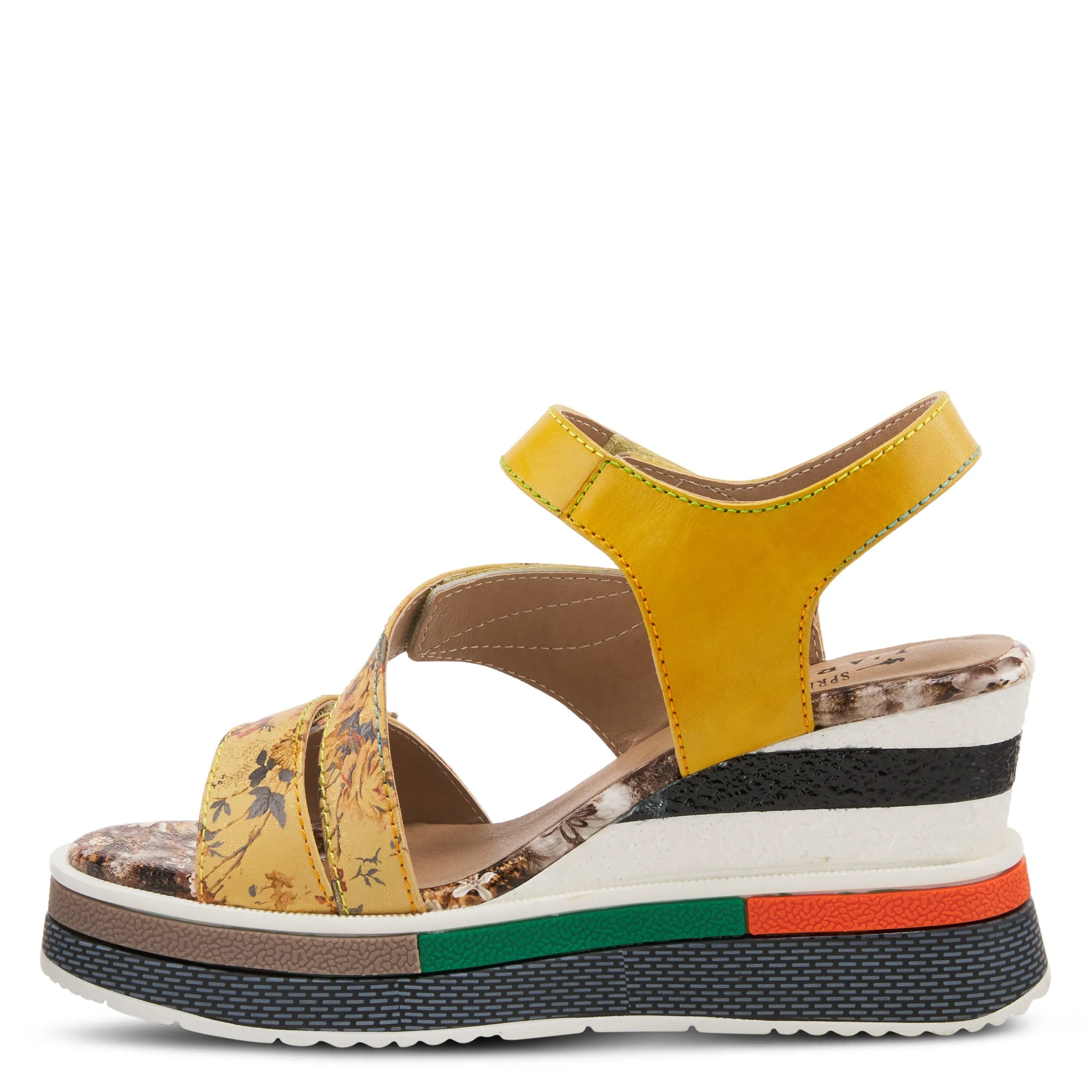 L'ARTISTE AKOKOMO-FLEUR SLINGBACK SANDALS