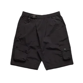 Maharishi Men Veg Dyed Asym Cargo Track Shorts Black