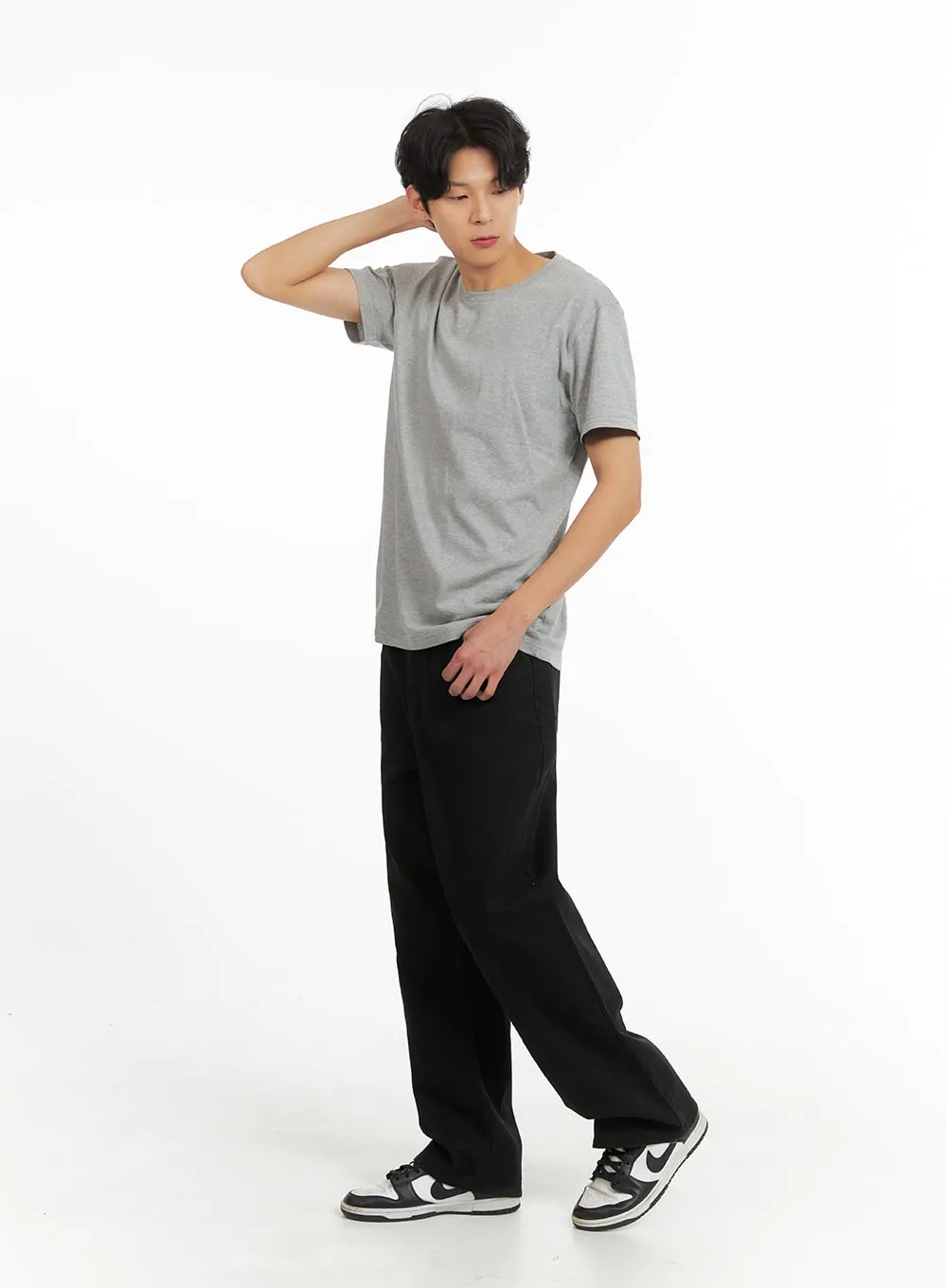 Men's Basic Cotton T-Shirt IA401