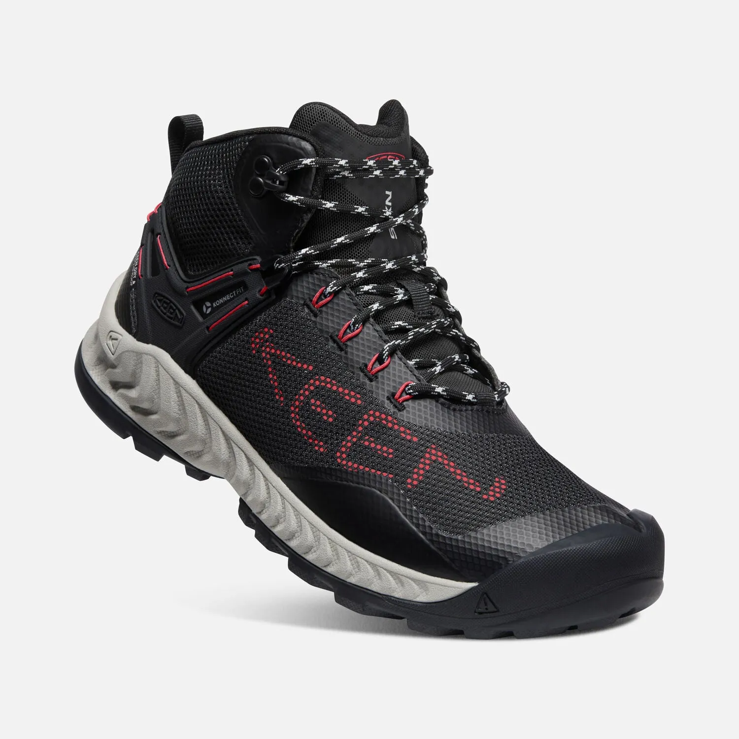 MEN'S NXIS EVO MID - BLACK/RED CARPET