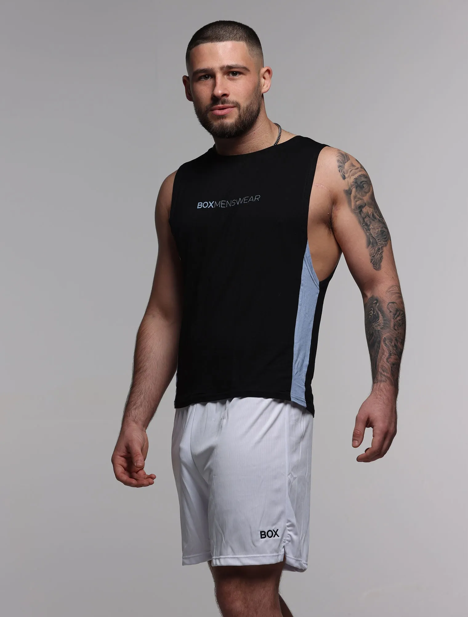 Mens Sports Vest - Black