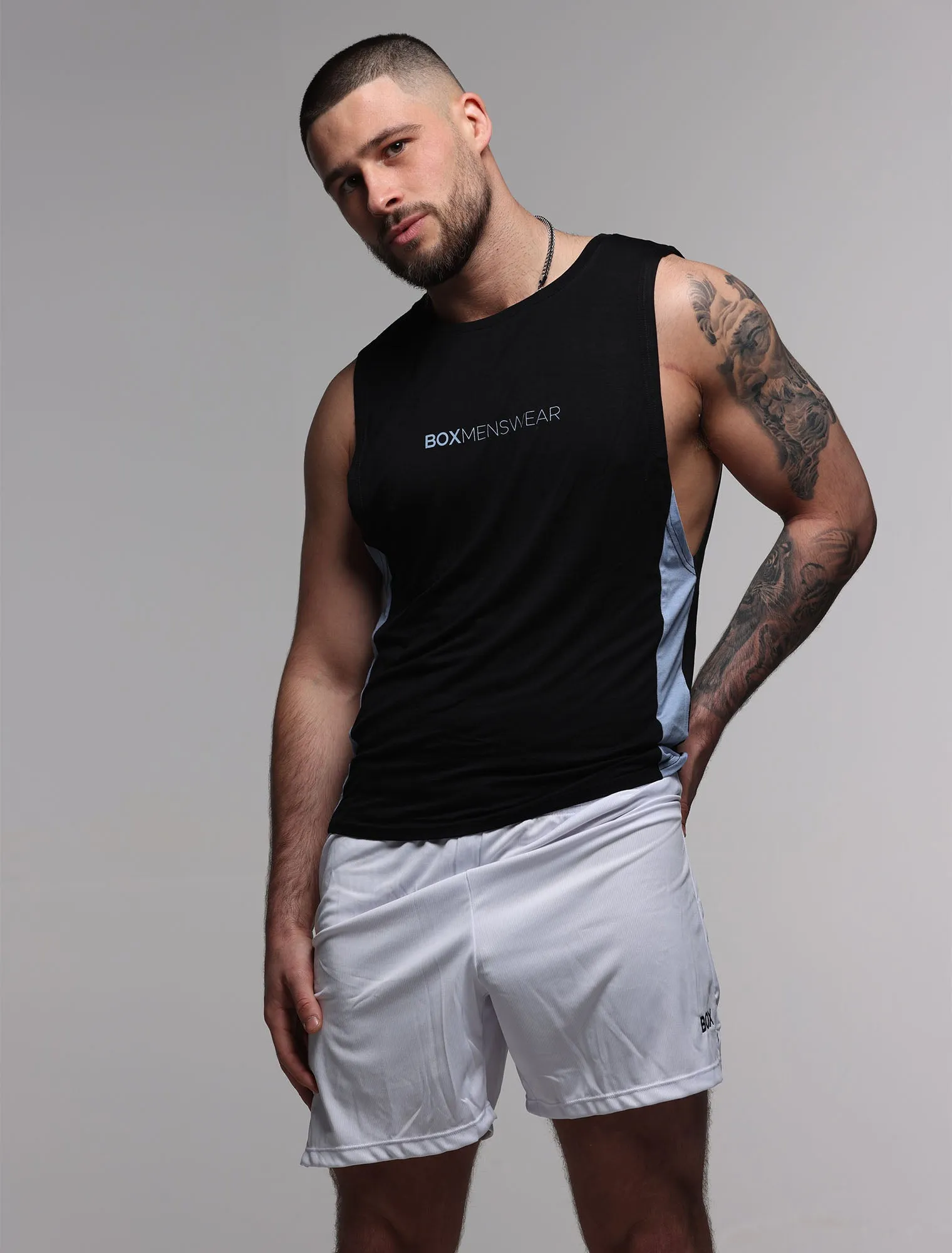 Mens Sports Vest - Black