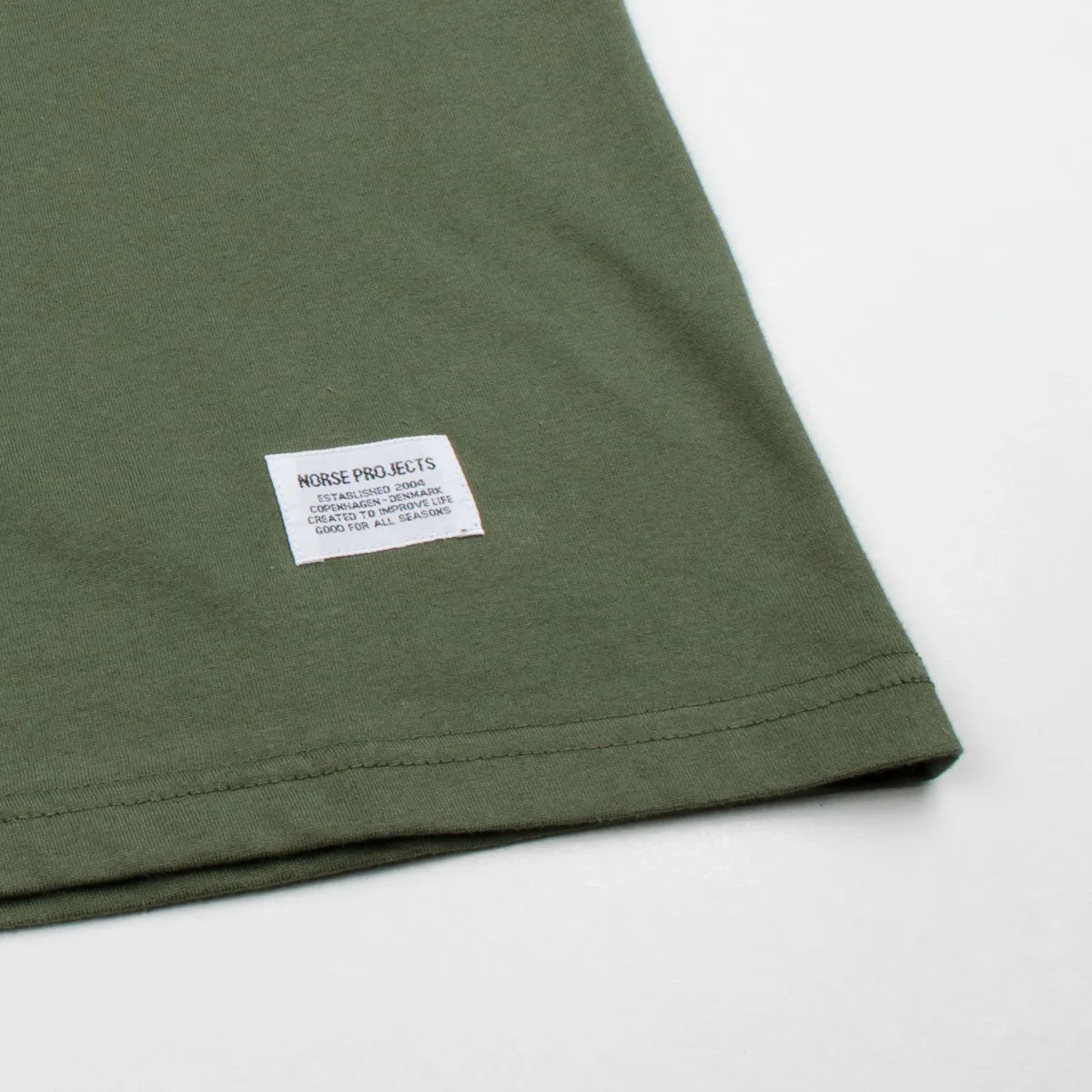 Norse Projects - Niels Basic T-shirt - Dried Olive