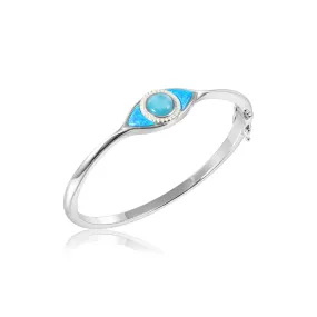 Opal & Larimar Eye of Protection Bangle