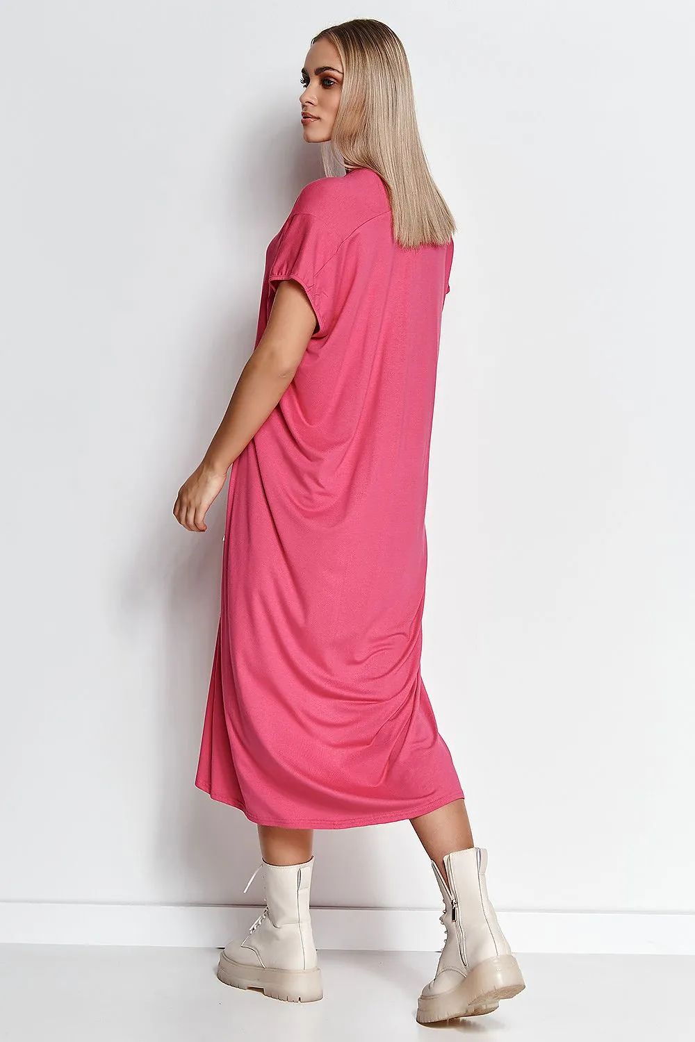 Oversized Boho Daydress in Pink