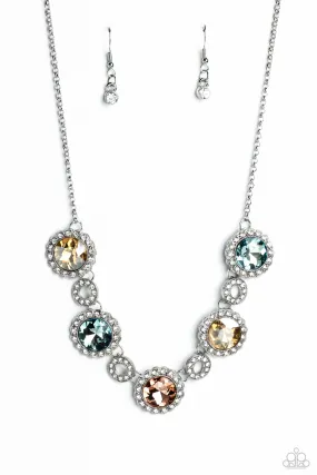 Paparazzi Gorgeous Gems Multi Necklace & Earring Set