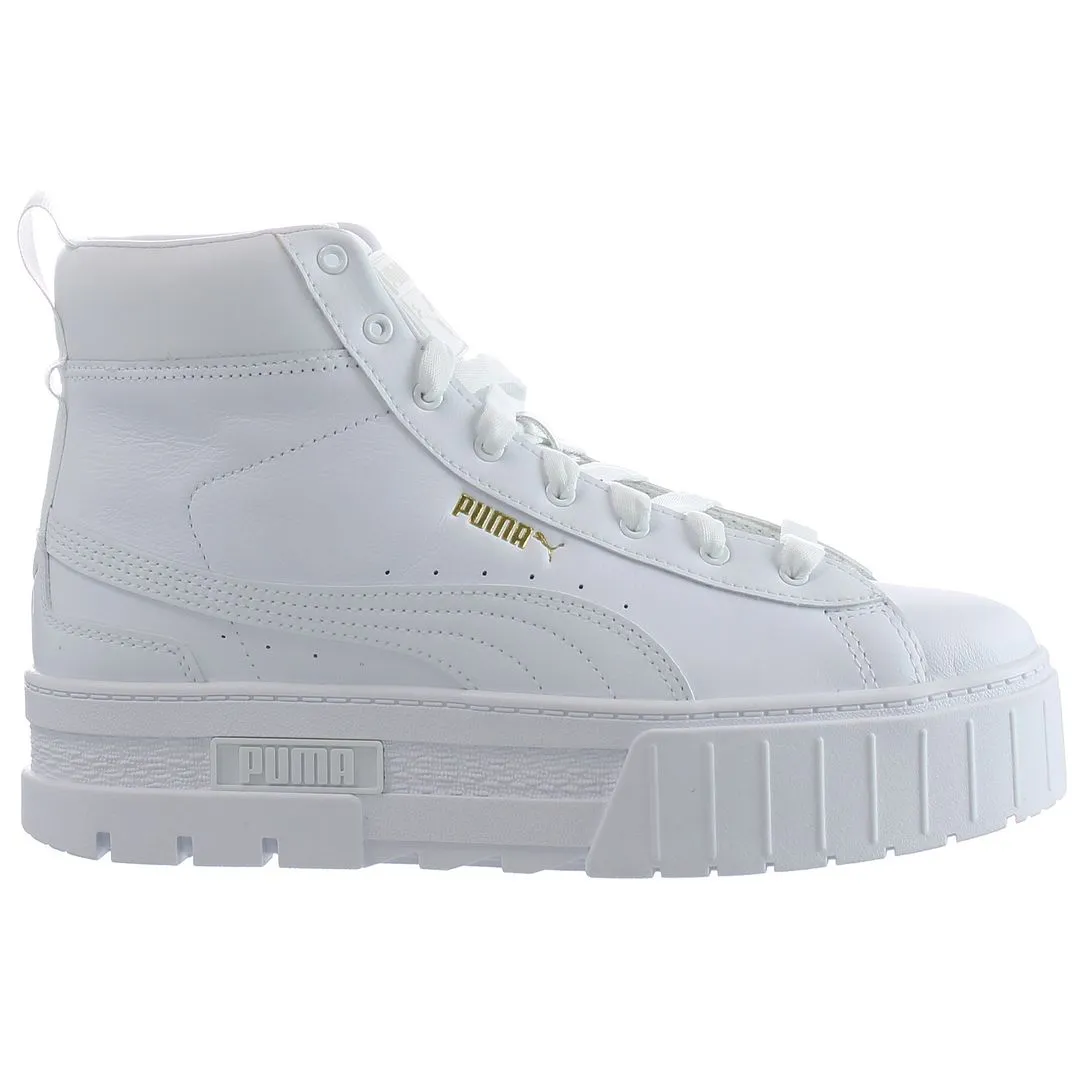 Puma Mayze Mid White Womens Trainers