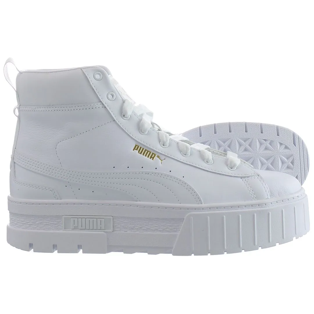 Puma Mayze Mid White Womens Trainers