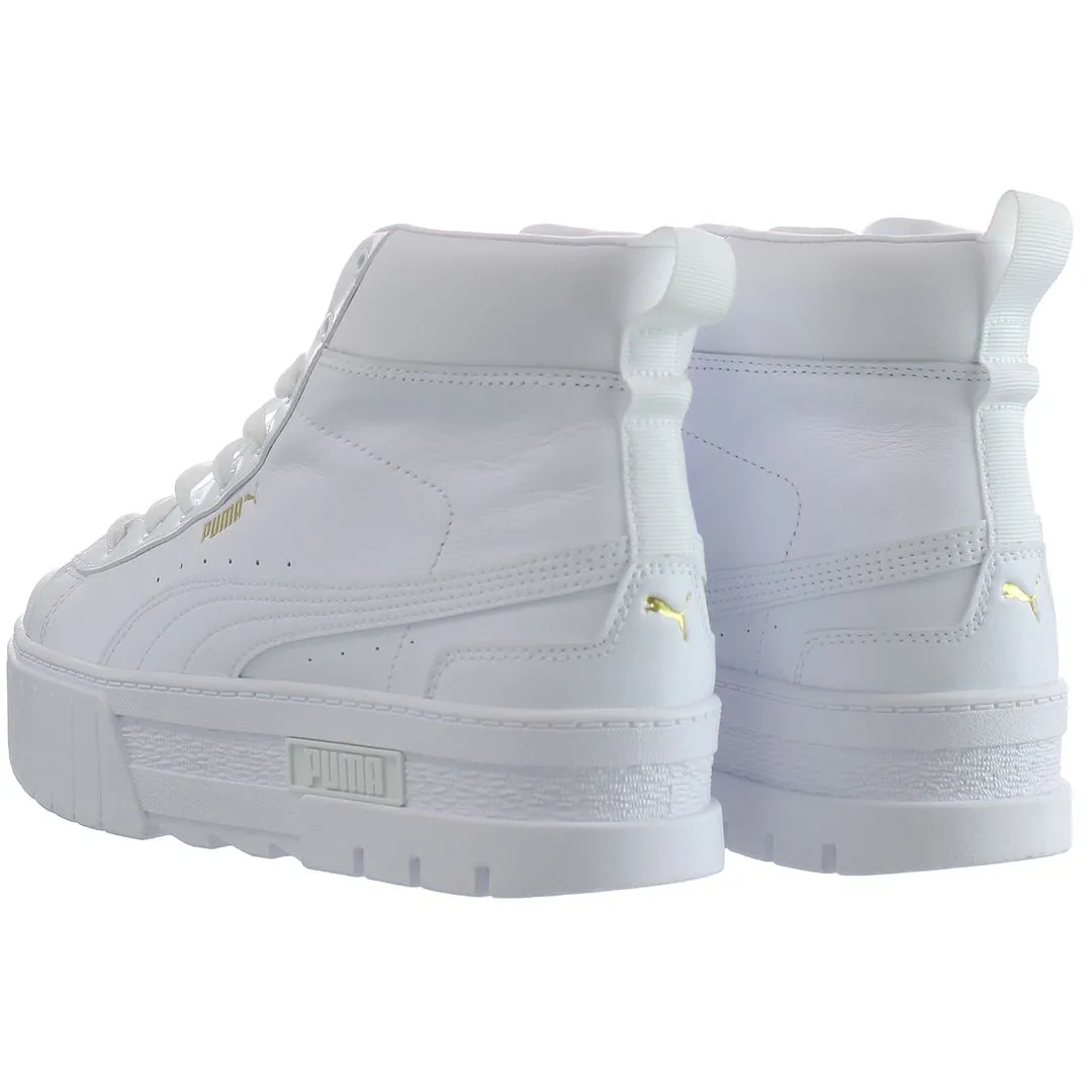 Puma Mayze Mid White Womens Trainers