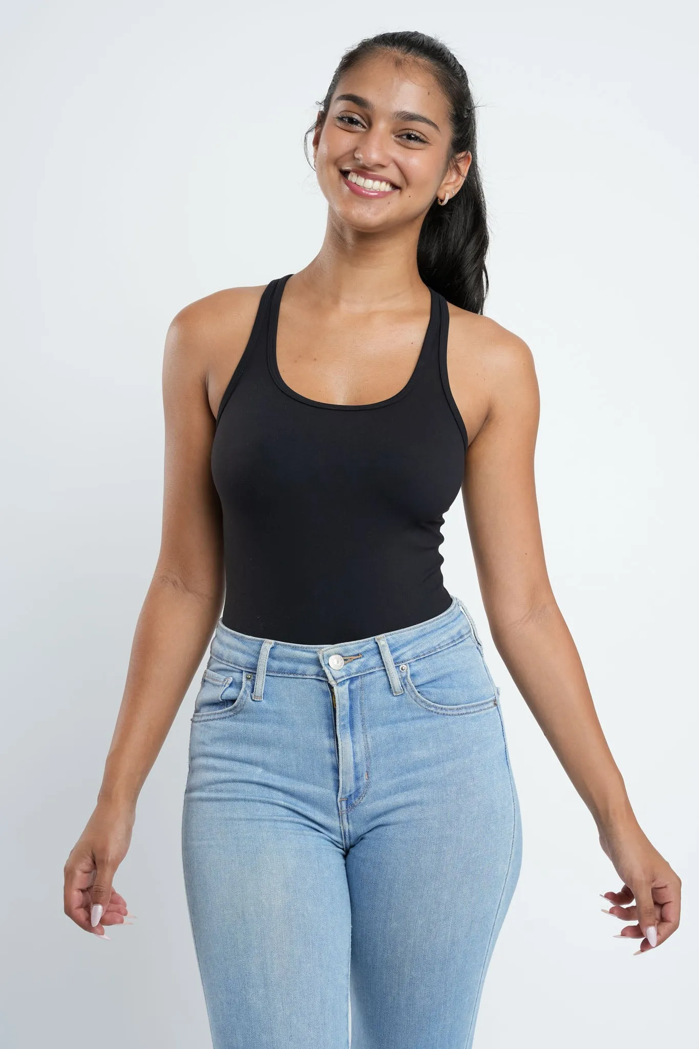 Refined Racer Back Bodysuit