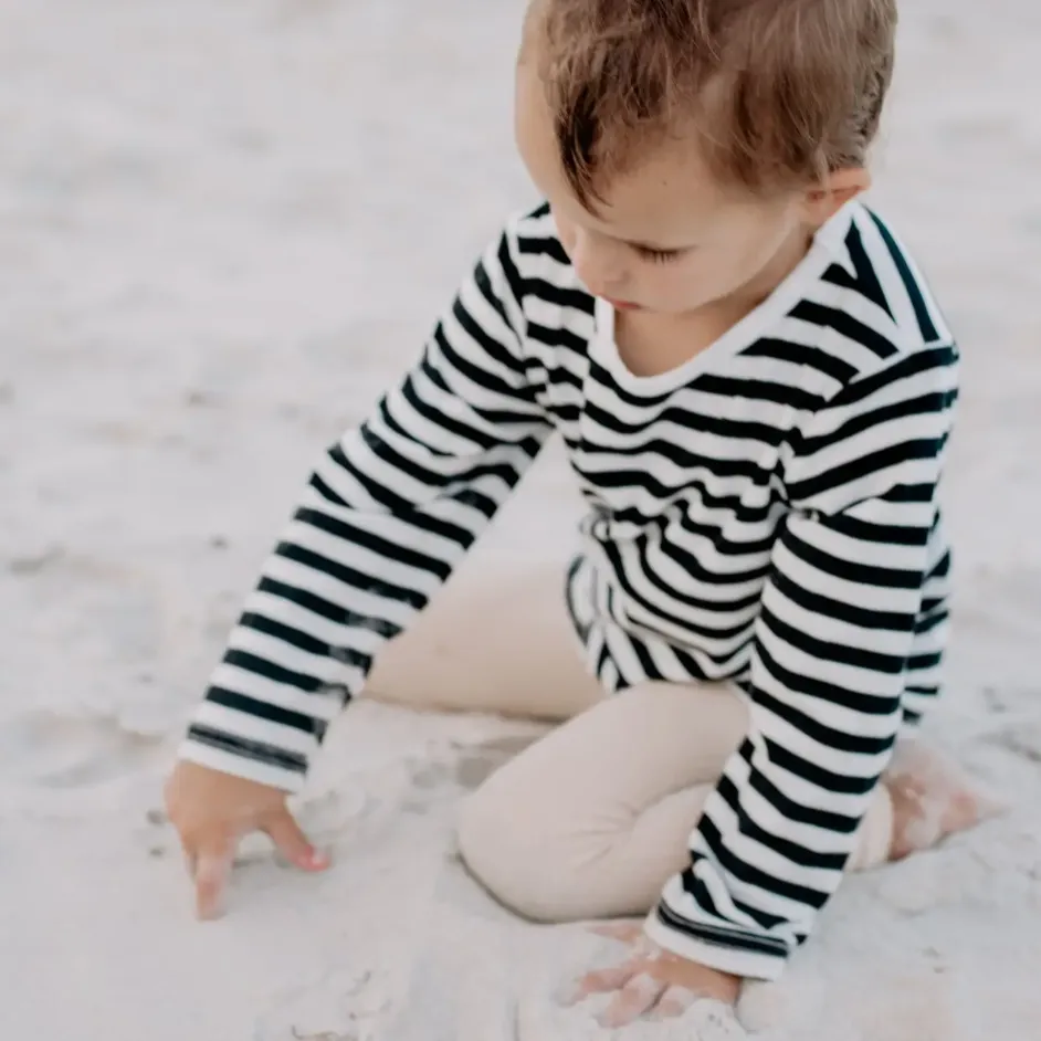 sand ribbed leggings