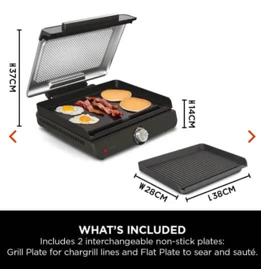 Sizzle Indoor Grill & Flat Plate | GR101UK