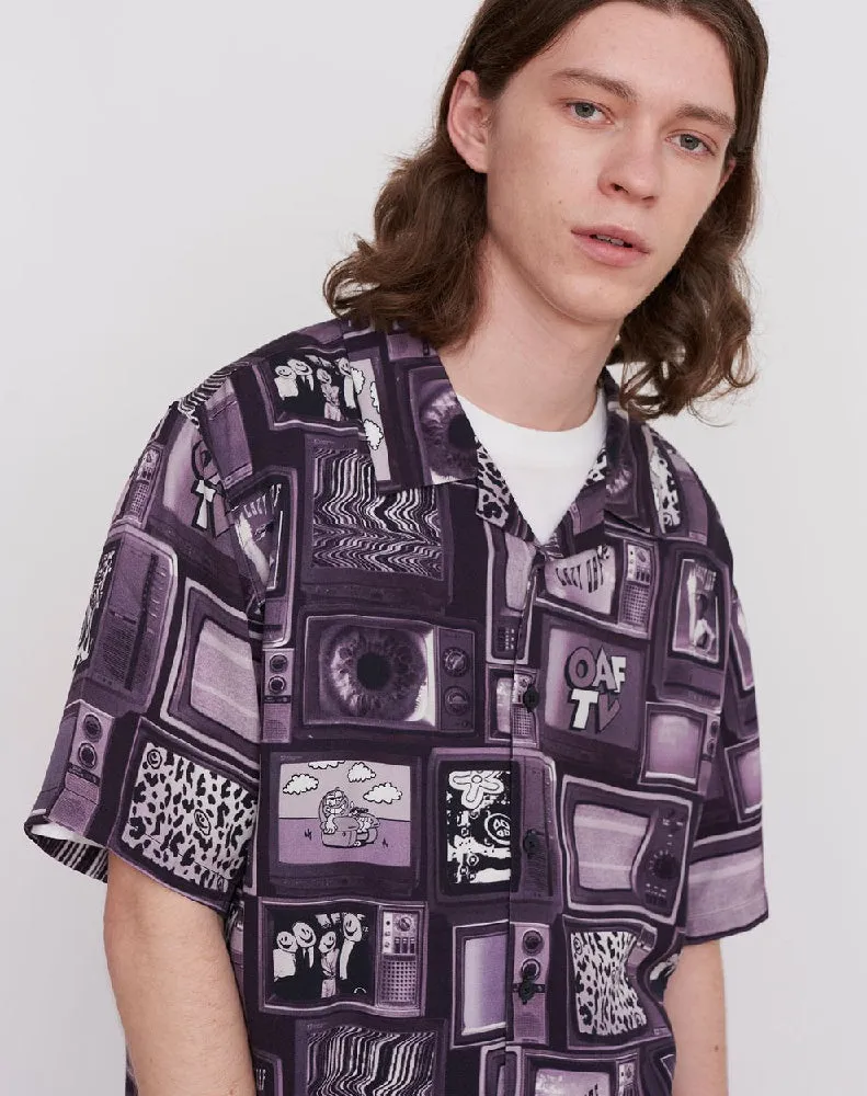 SQUARE EYES UNISEX BOWLING SHIRT