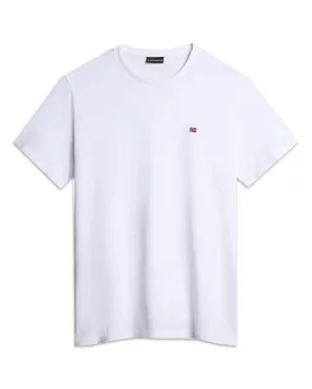 T-Shirt Uomo Napapijri Basic Logo Bianca