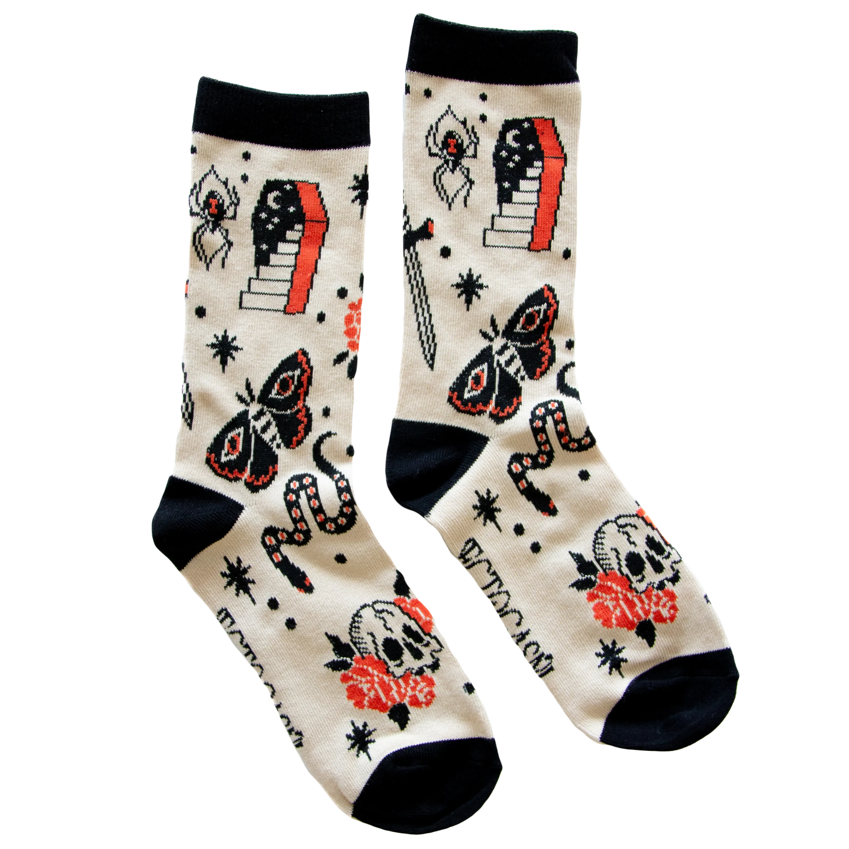 Tattoo Flash Crew Socks