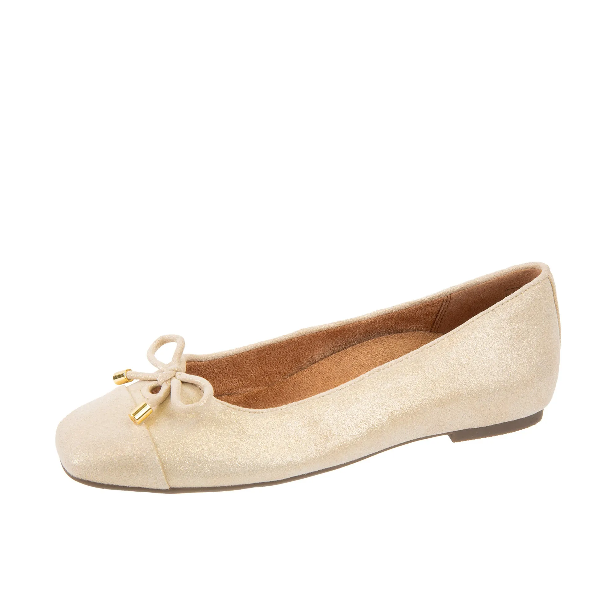 Vionic Womens Klara Ballet Flat Gold