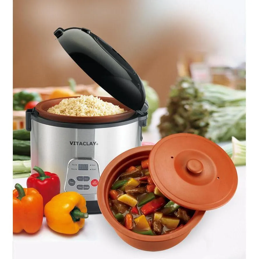 VitaClay Chef 2-in-1 Rice 'N Slow Cooker VF7700