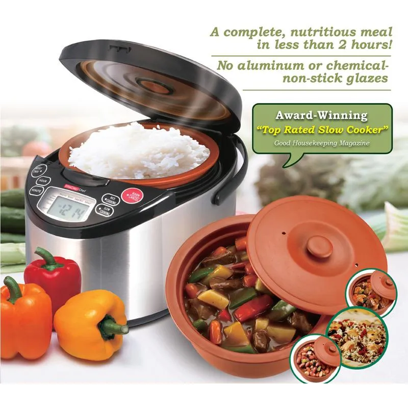 VitaClay Smart Organic Clay 4-in-1 Multi-Cooker W/ Yogurt Maker VM7900